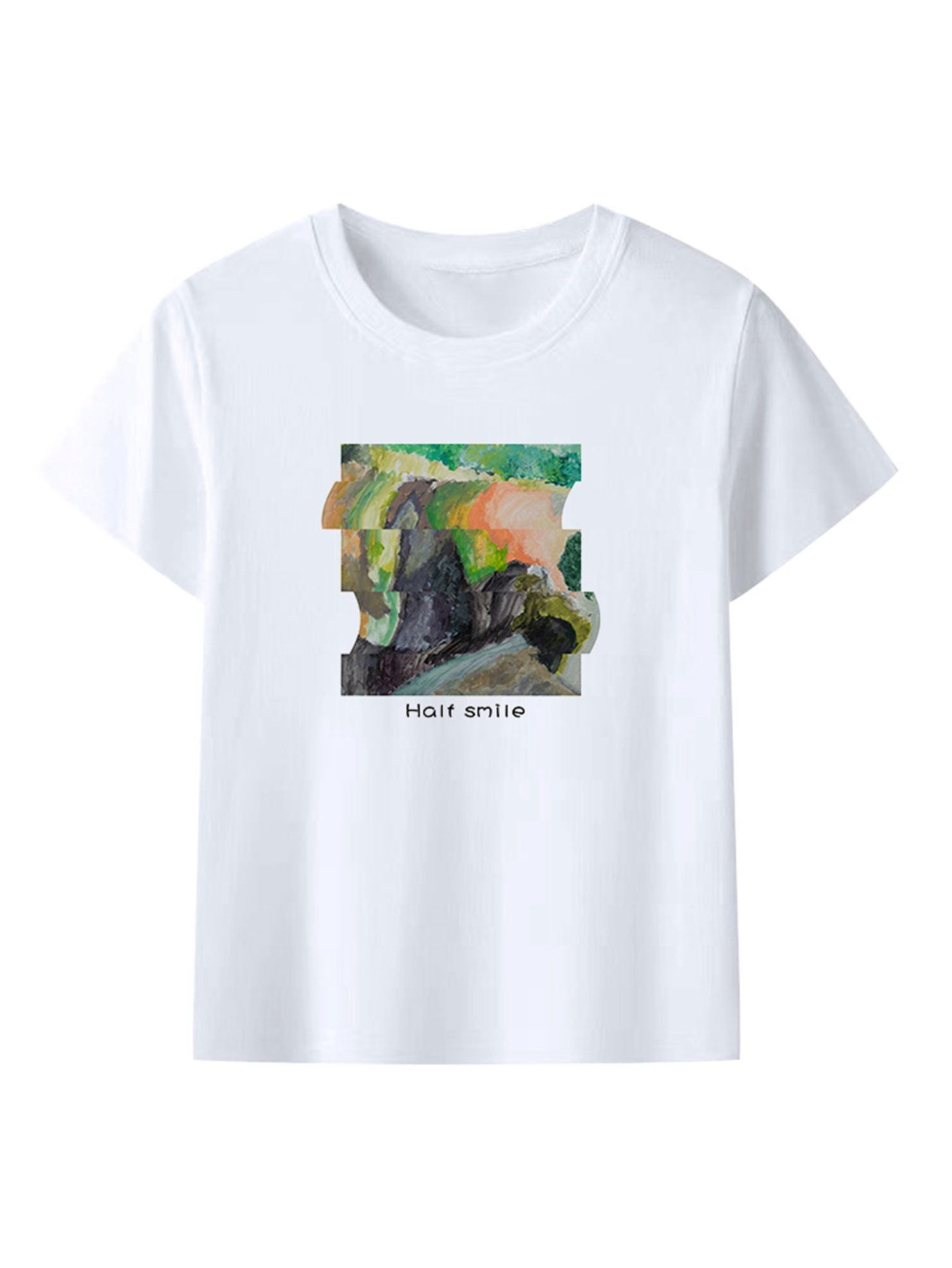 Forest Print White T-Shirt